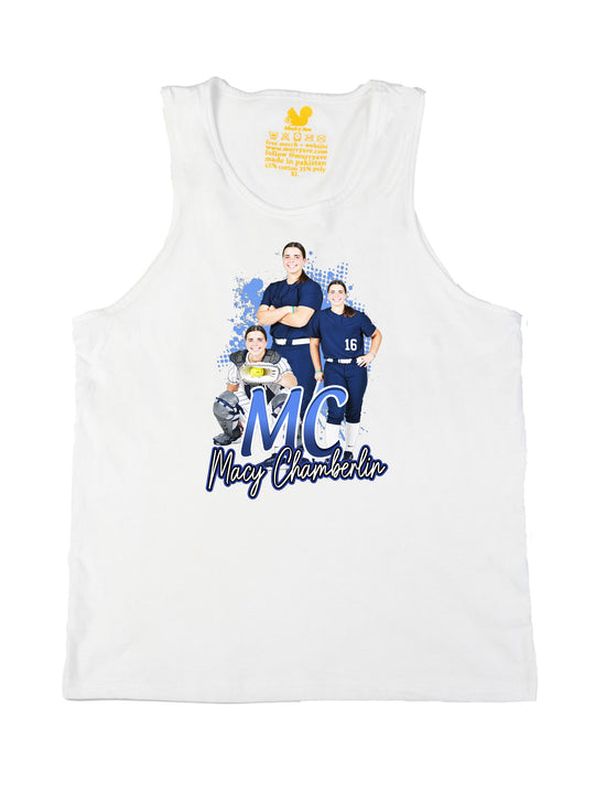 Macy Chamberlin Initials Tank Top