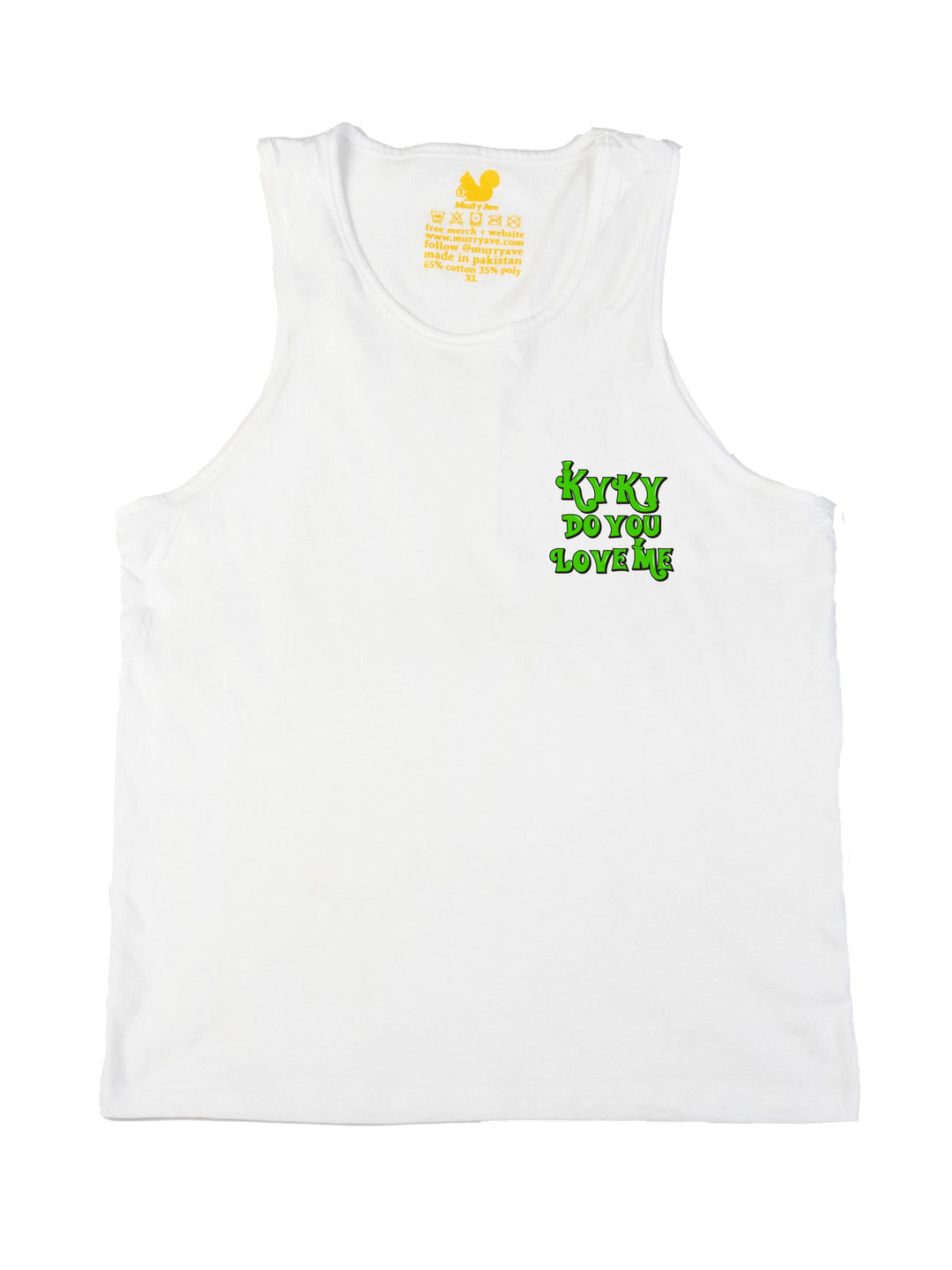 Kyky Do You Love Me Green Pocket Tank Top