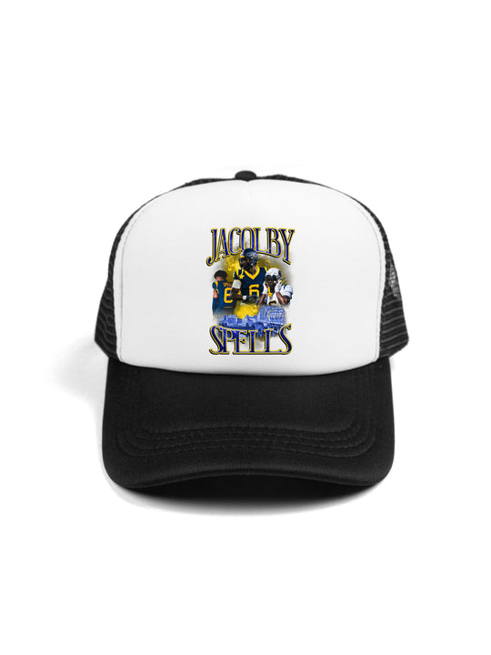 Jacolby Spells Collage Trucker Hat