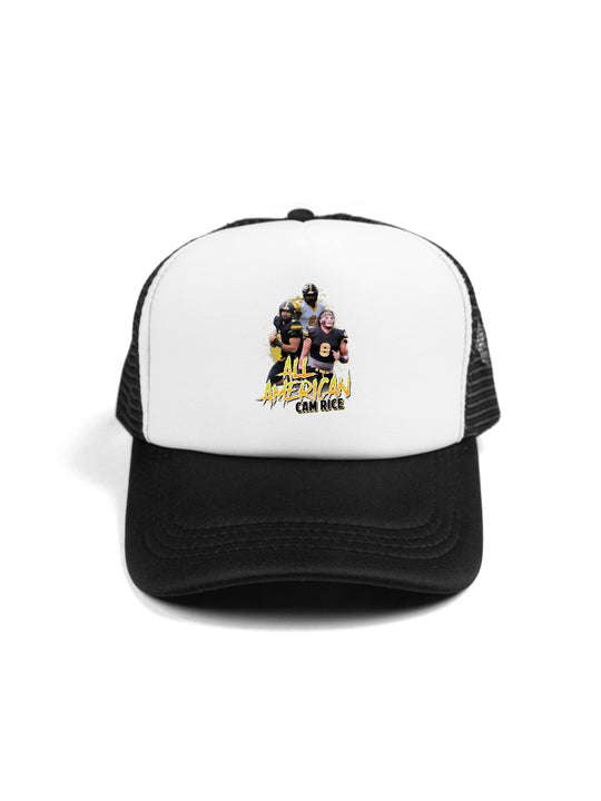 Cam Rice Collage Trucker Hat