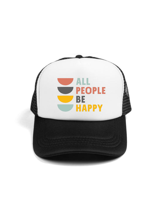 All People Be Happy Logo Trucker Hat
