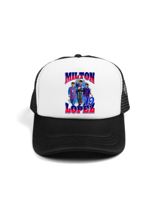 Milton Lopez Collage Trucker Hat