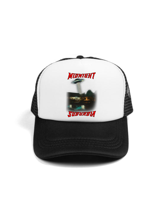 Midnight Suburbia Art C Trucker Hat