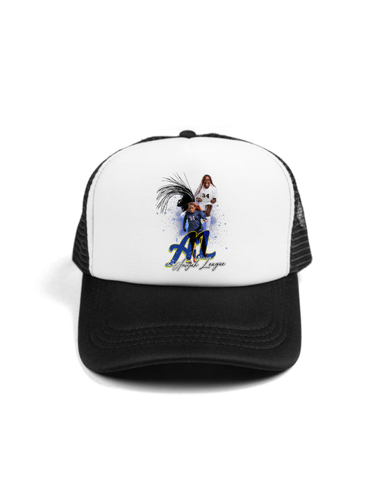 Aniyah League Initials Trucker Hat
