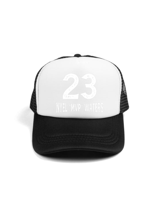 Nyel Waters Logo white Trucker Hat