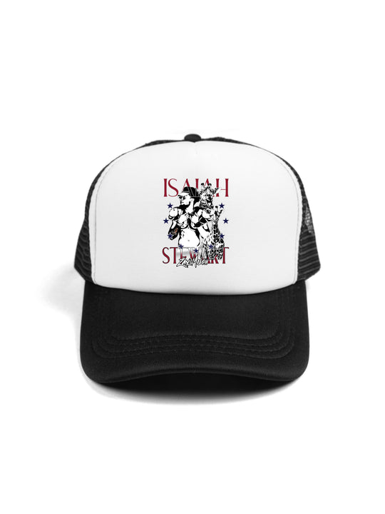 Isaiah Stewart Collage Trucker Hat