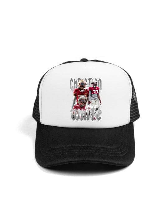 Christian White Collage  Trucker Hat