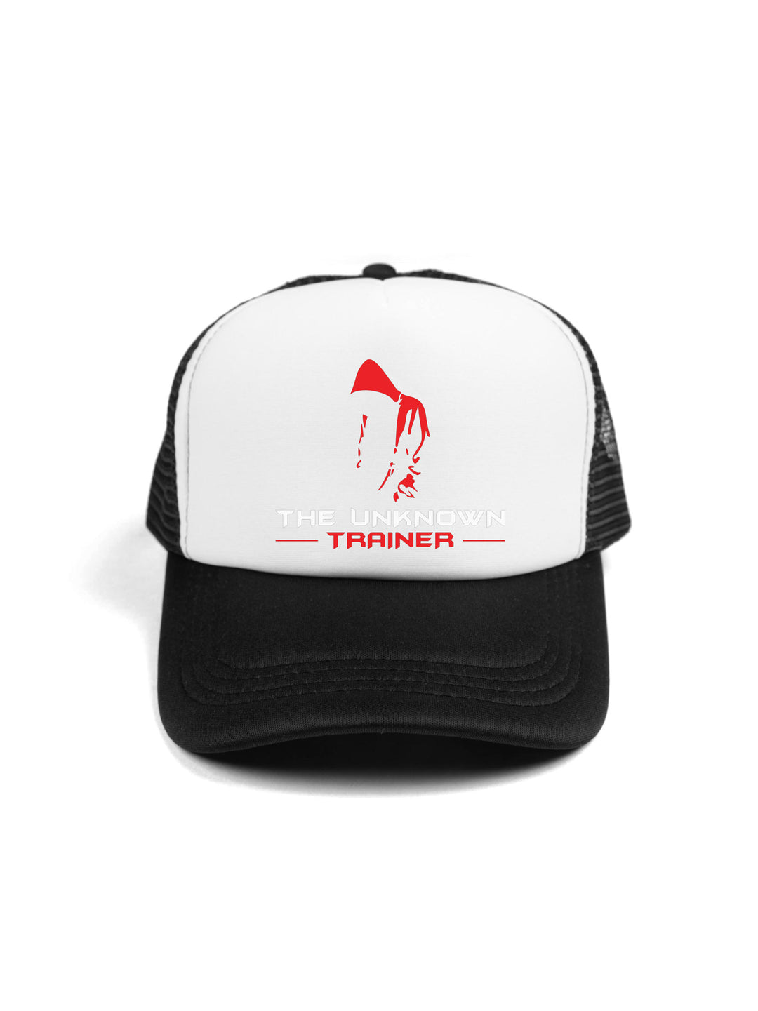 The Unknown Trainer Logo White Trucker Hat