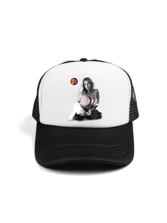 Puppy Melons Model Trucker Hat