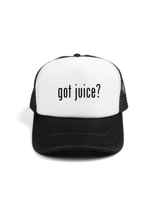 Got Juice Art Black Trucker Hat