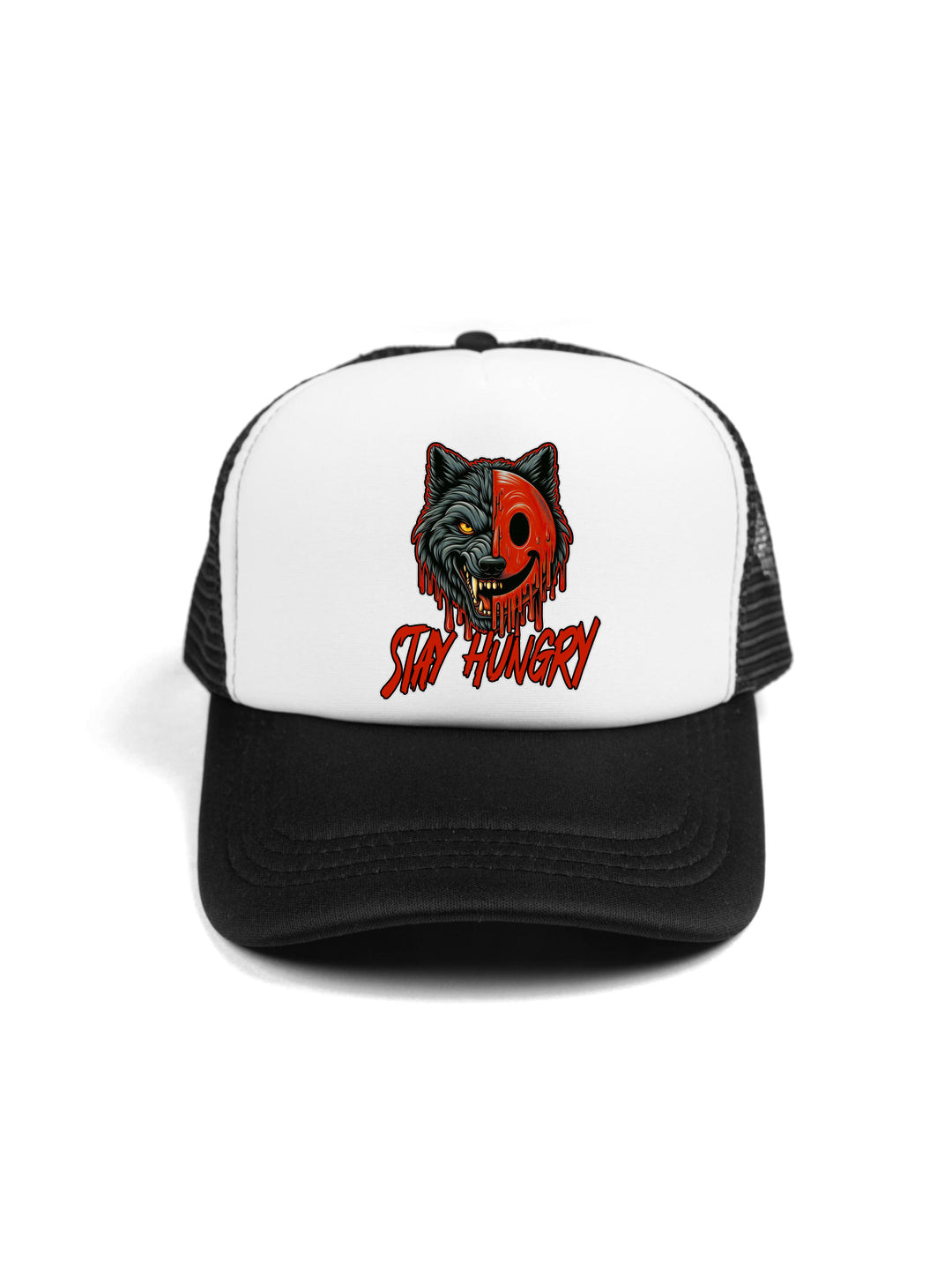 Stay Hungry Wolf Trucker Hat