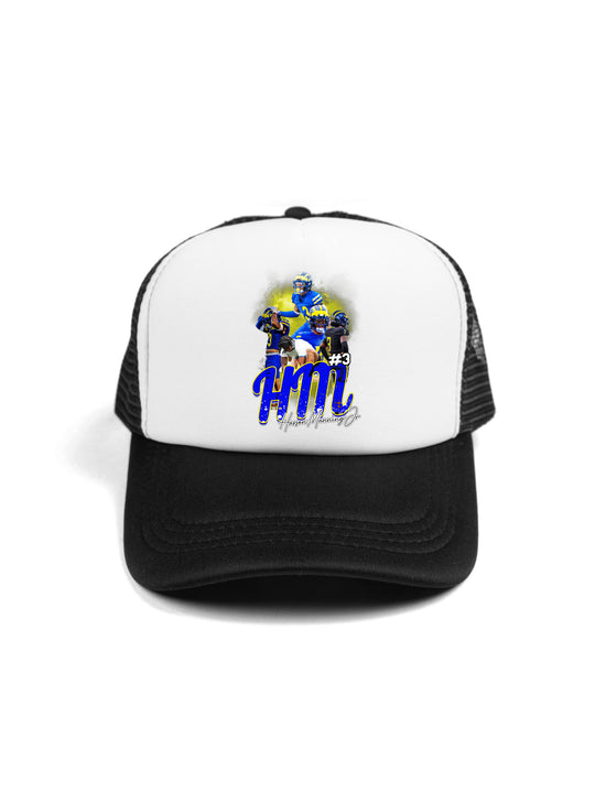 Hasson Manning Jr Initials Trucker Hat