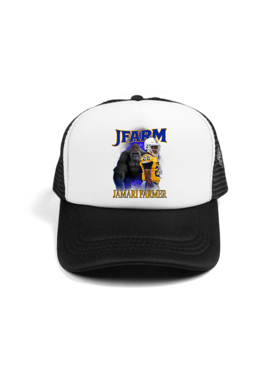 Jamari Farmer Gorilla Collage Trucker Hat