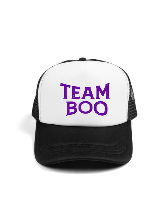 Team Boo Text Logo Trucker Hat