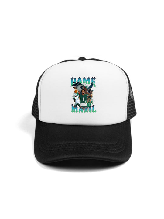 Dame Mazil Collage Trucker Hat
