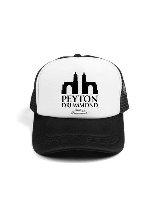 Peyton Drummond Logo Black Trucker Hat