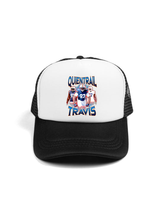 Quientrail Travis Collage Trucker Hat