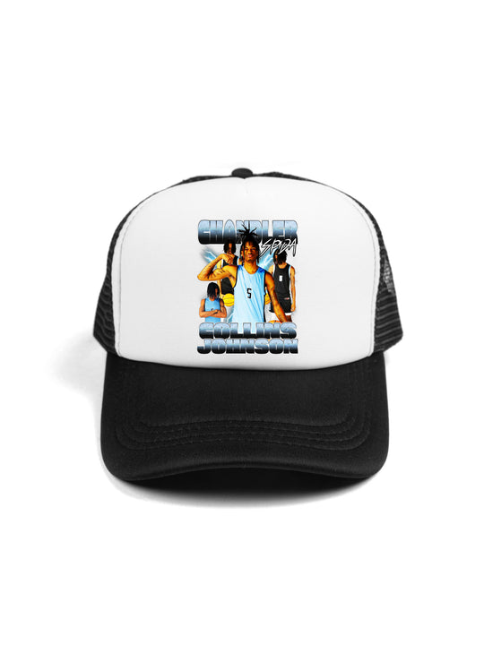 Chandler Collins Johnson Collage Trucker Hat