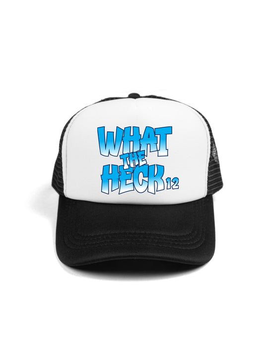 What The Heck Logo Trucker Hat
