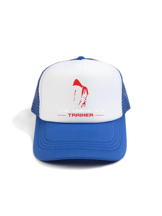 The Unknown Trainer Logo White Trucker Hat