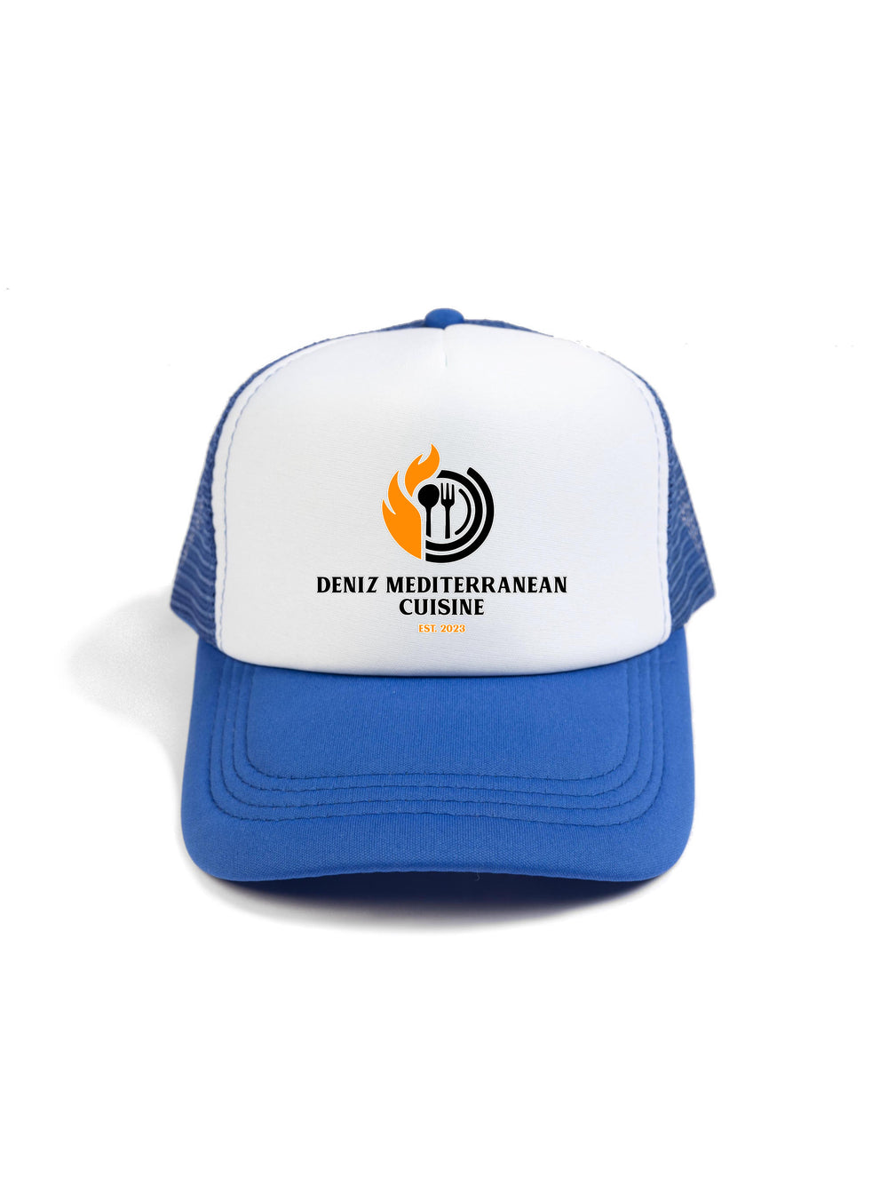 Deniz Mediterranean Cuisine Logo Trucker Hat