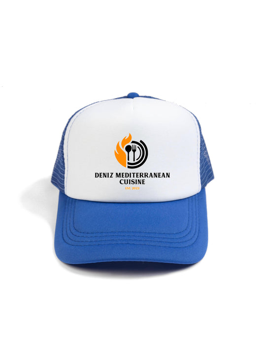 Deniz Mediterranean Cuisine Logo Trucker Hat