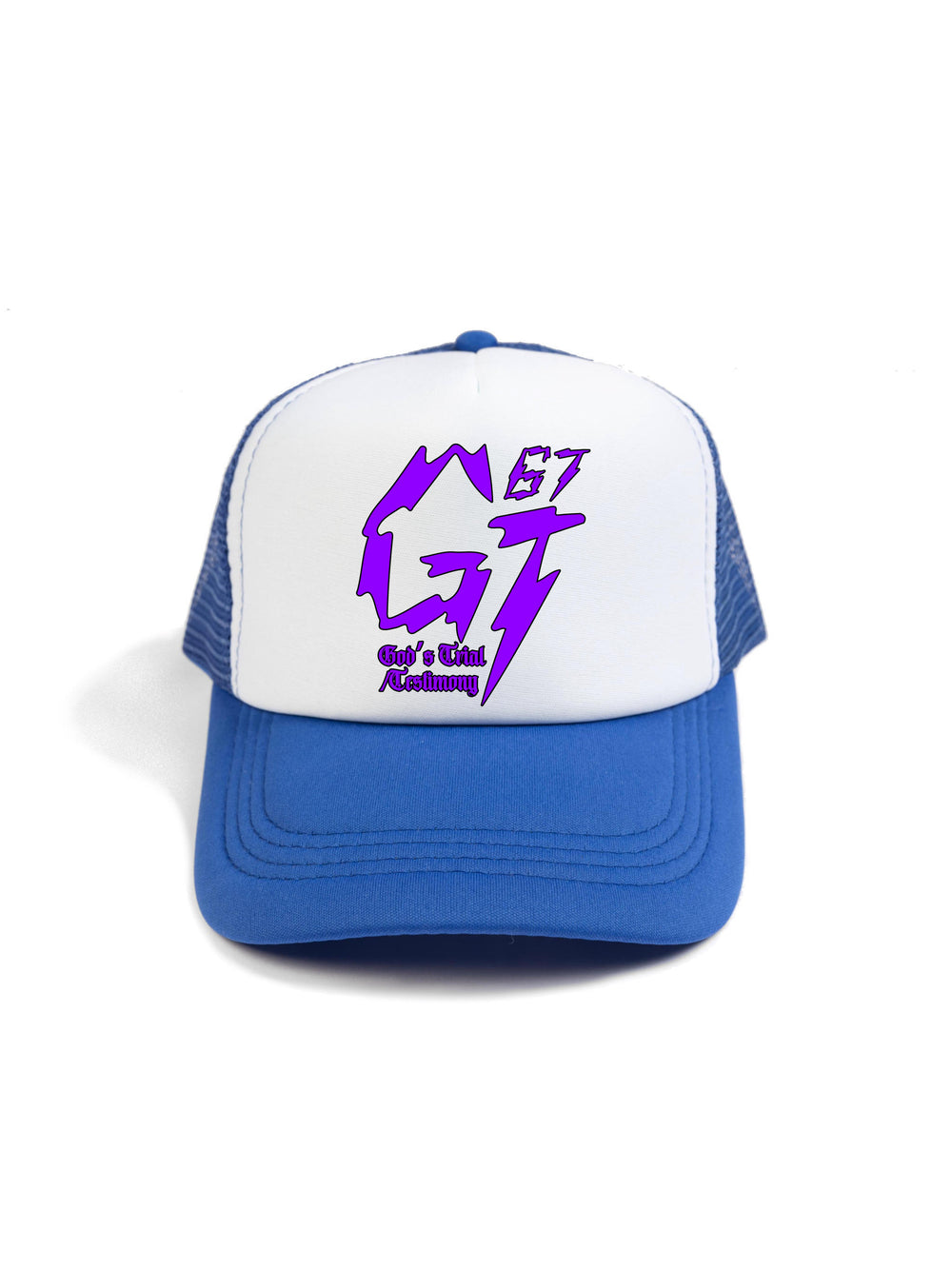 James Glover Tyson Logo Purple Trucker Hat