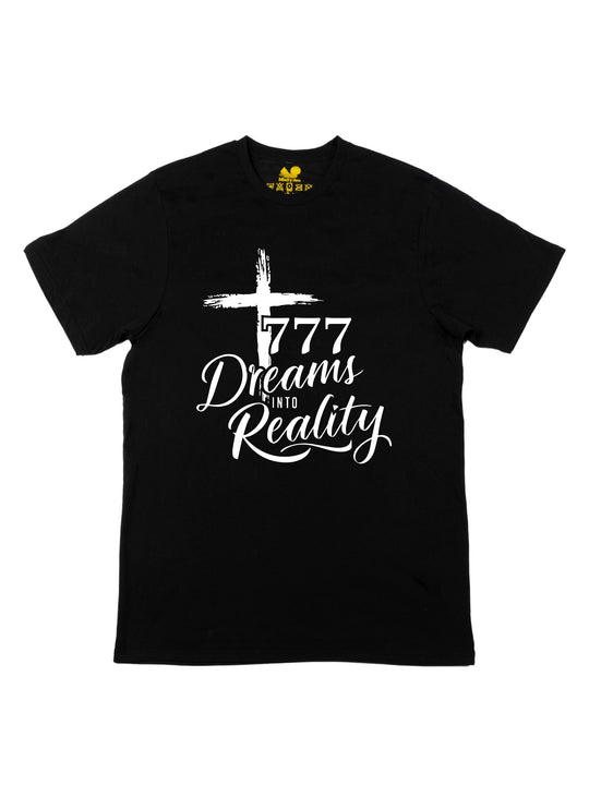 777 Dreams into Reality White Unisex T-Shirt