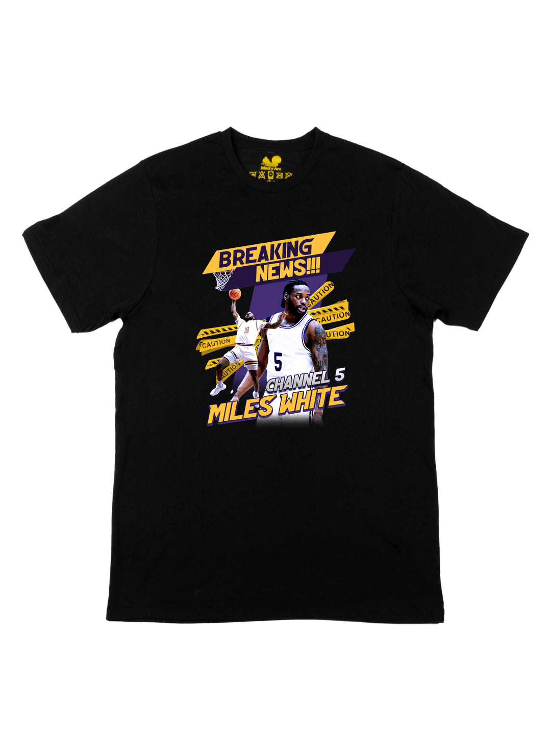 MIles White Collage Unisex T-Shirt