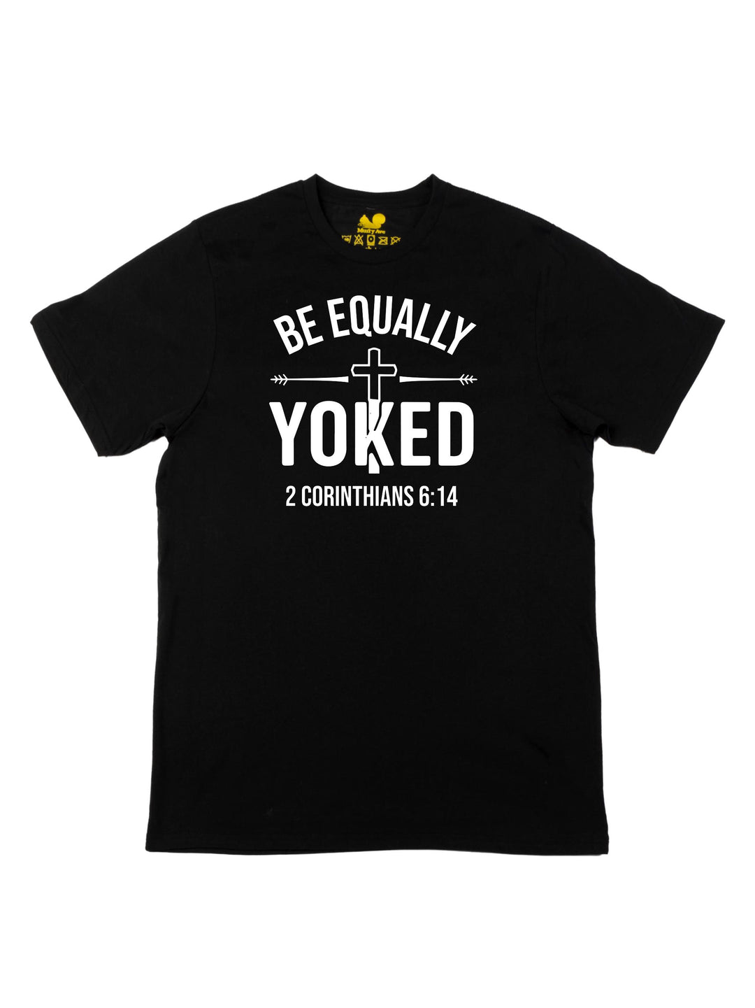 Be Equally Yoked Logo White Unisex T-Shirt