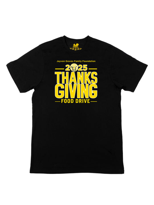 Jayvon Graves Foundation 2025 Thanks Giving Yellow R Unisex T-Shirt