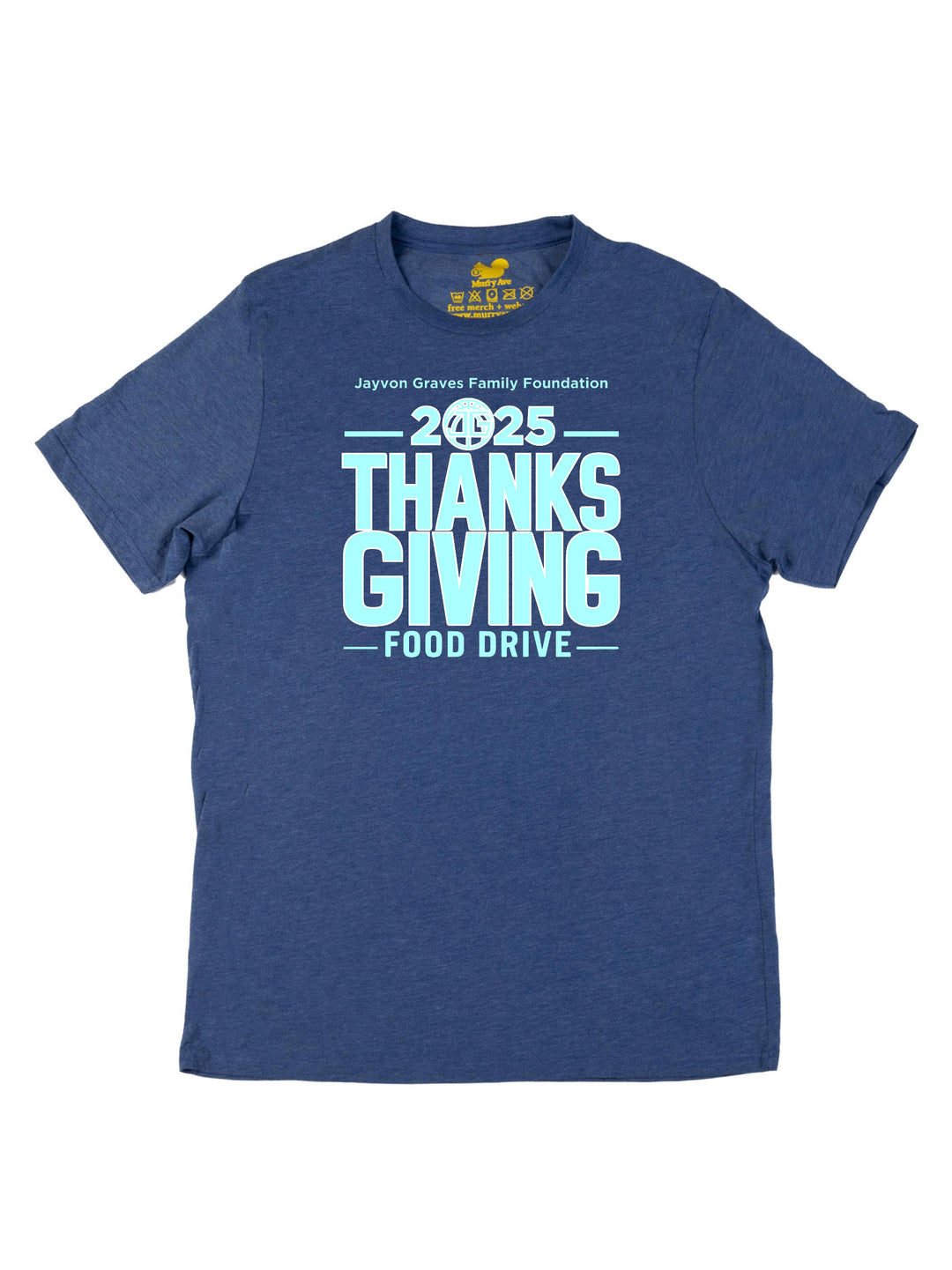 Jayvon Graves Foundation 2025 Thanks Giving Blue R Unisex T-Shirt