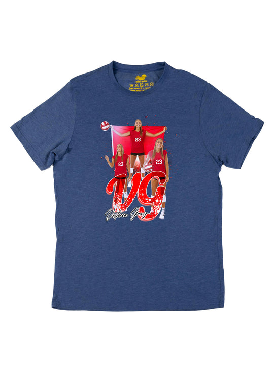 Victoria Gray Initials Unisex T-Shirt