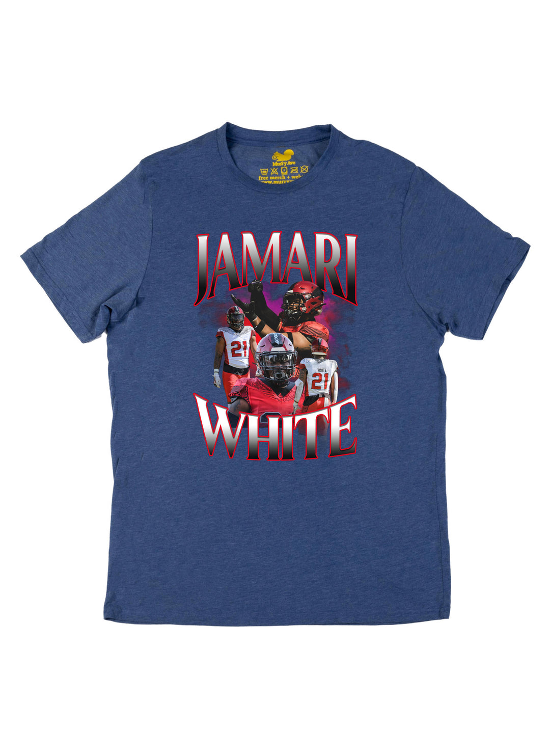 Jamari White Collage Unisex T-Shirt