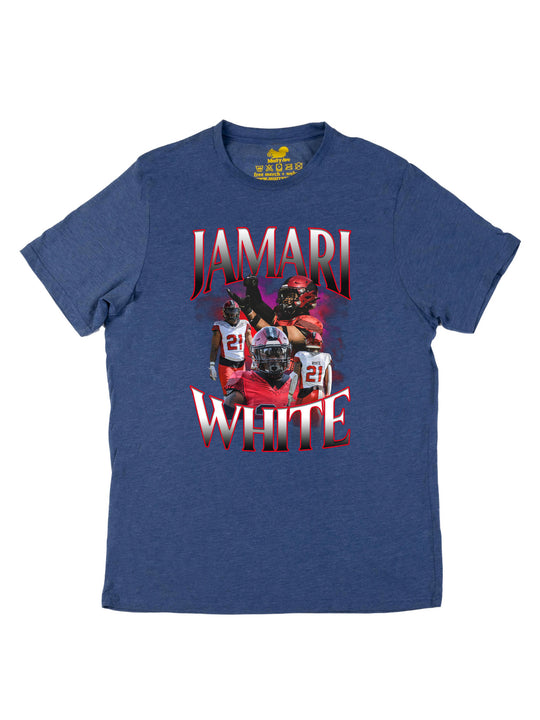 Jamari White Collage Unisex T-Shirt