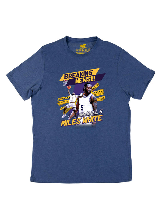 MIles White Collage Unisex T-Shirt