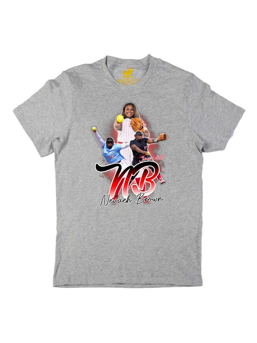 Nevaeh Brown Initials Unisex T-Shirt