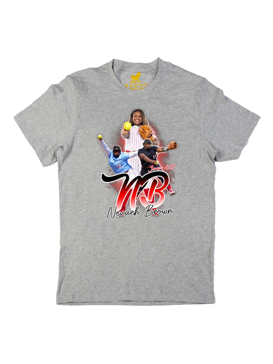Nevaeh Brown Initials Unisex T-Shirt