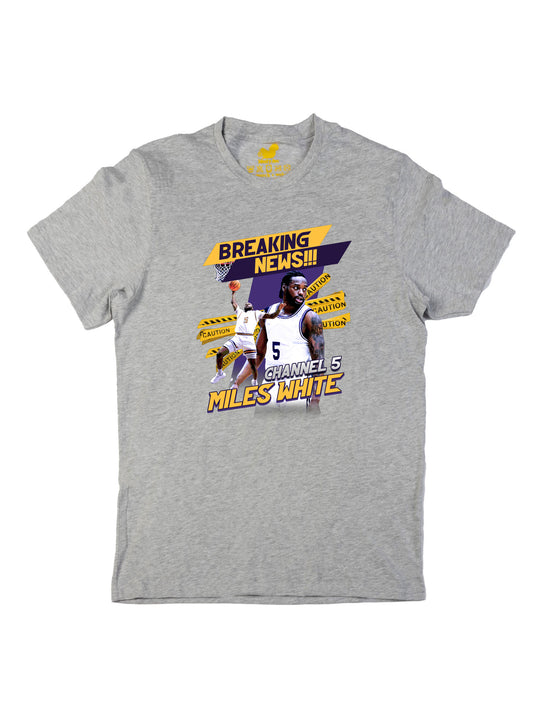 MIles White Collage Unisex T-Shirt