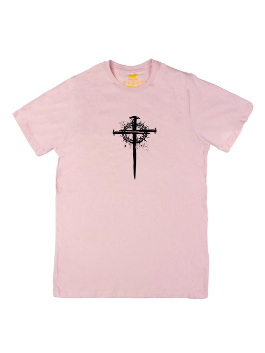 Cross with Crown Logo Black Unisex T-Shirt