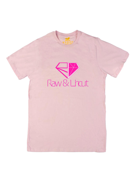 Raw and Uncut Pink Unisex T-Shirt