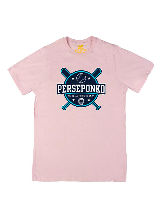 Perseponko Softball Performance Logo Unisex T-Shirt
