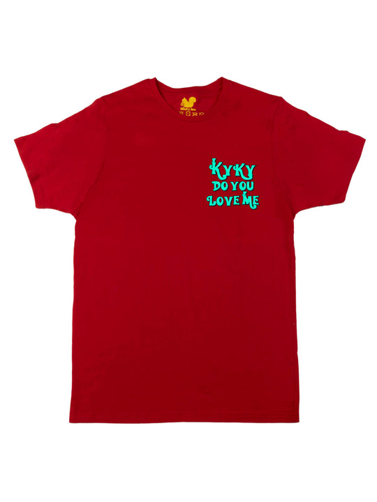 Kyky Do You Love Me Teal Pocket Unisex T-Shirt
