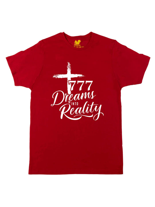 777 Dreams into Reality White Unisex T-Shirt