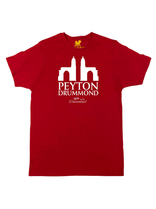 Peyton Drummond Logo White Unisex T-Shirt