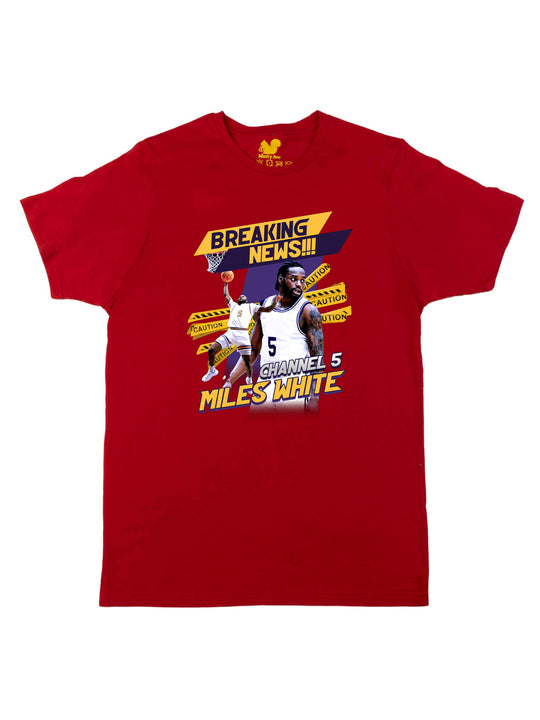 MIles White Collage Unisex T-Shirt
