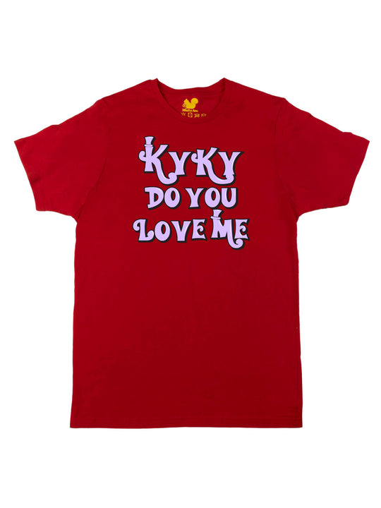 kyky do you love me purple Unisex T-Shirt