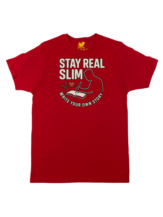 Stay Real Slim Logo Unisex T-Shirt