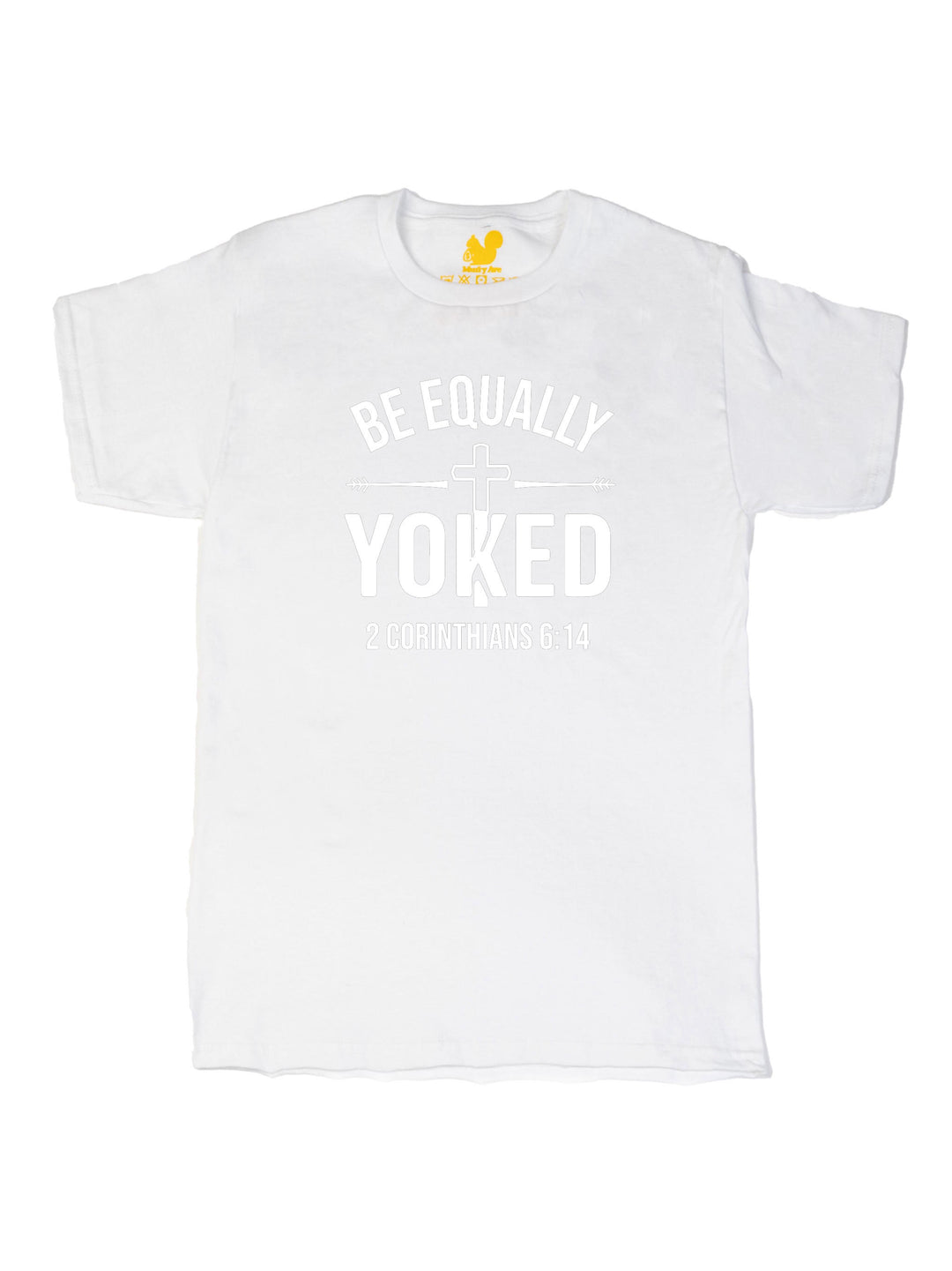 Be Equally Yoked Logo White Unisex T-Shirt