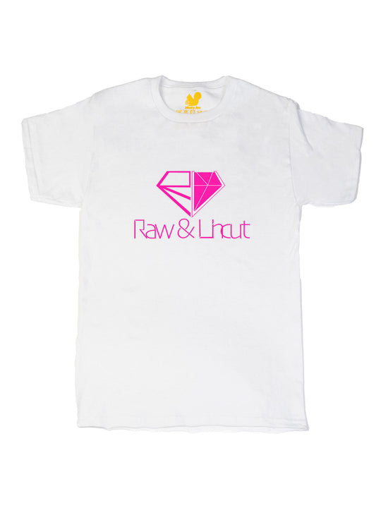 Raw and Uncut Pink Unisex T-Shirt